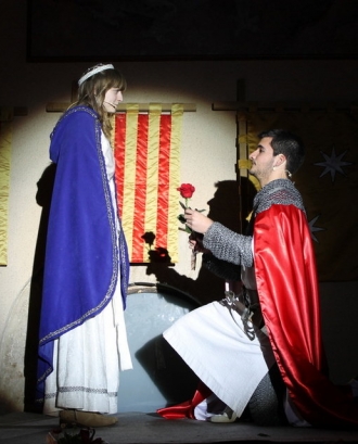 La princesa i el seu Sant Jordi de Montblanc de l'edició 2013