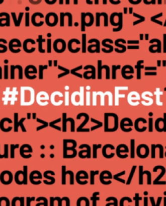 Captura vídeo promocional Decidim Fest 2019