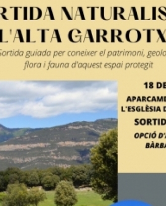 Fragment del cartell oficial de la sortida naturalista a l'Alta Garrotxa. Font: Associació Naturalistes de Girona