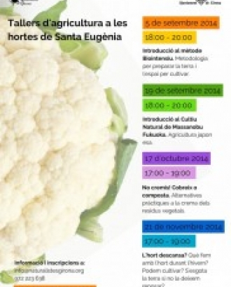 Cartell dels taller sobre Agricultura Sostenible de l'Associacó de Naturalistes de Girona (Image:ANG)