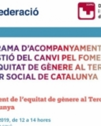 Cartell Taller pel foment de l’equitat de gènere al Tercer Sector Social de Catalunya