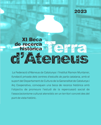 Part del cartell de la Beca. Font: Federació d'Ateneus de Catalunya (FAC)