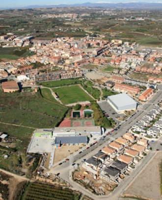 Vista aèria de Torrefarrera. Lleida