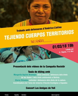 Tejiendo Cuerpos Territorios: Trobada amb defensores d'Amèrica Llatina