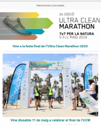 Festa final de l'Ultra Clean Marathon