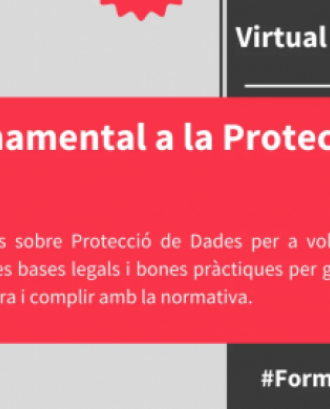 Taller sobre protecció de dades adreçat a entitats. Font: Voluntaris.cat