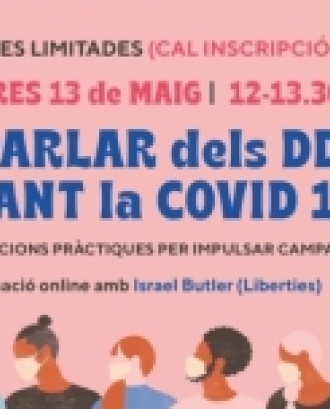 La videoconferència està dirigida a membres d’organitzacions que treballen pels drets humans. Font: Centre de Recursos en Drets Humans de l’Ajuntament de Barcelona.