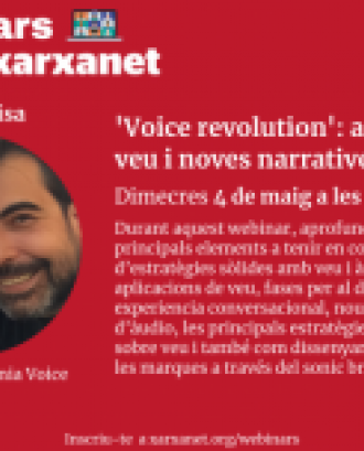 Webinar: 'Voice revolution': assistents de veu i noves narratives d'àudio