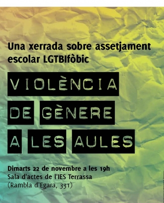 El cartell de la jornada que s'organitzarà a Terrassa el 22 de novembre. Font: Ajuntament de Terrassa