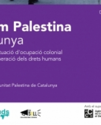 Fragment del cartell oficial de la xerrada 'Arrelem Palestina a Catalunya'. Font: SCI
