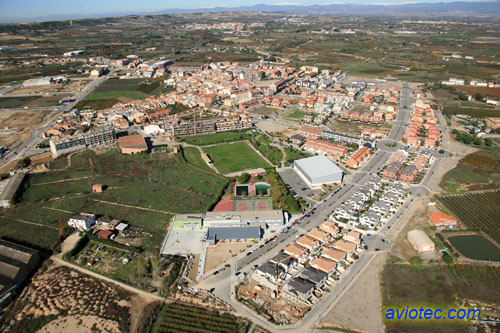 Vista aèria de Torrefarrera. Lleida